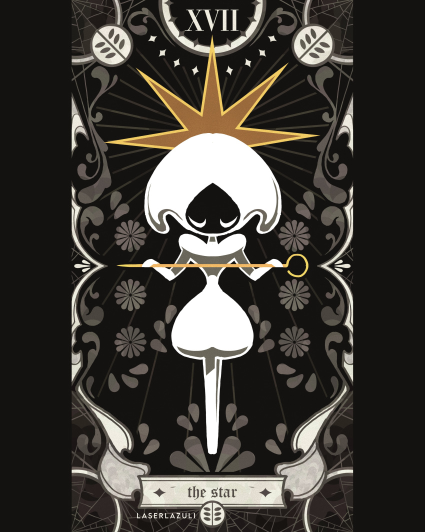 1girl, absurdres, arthropod_girl, artist_name, black_skin, card_(medium), closed_eyes, colored_skin