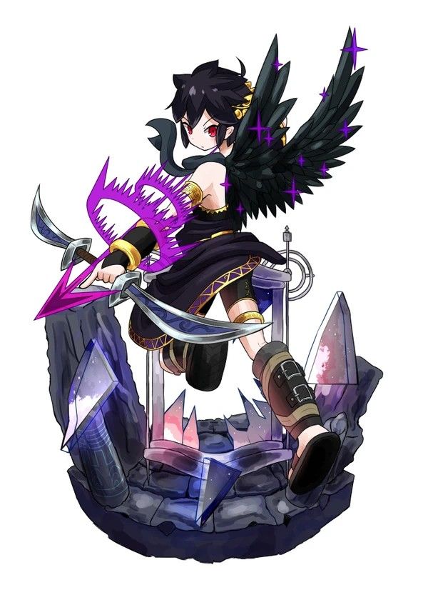 1boy, ahoge, aiming, angel, angel_wings, aonori106, bad_id, bad_pixiv_id