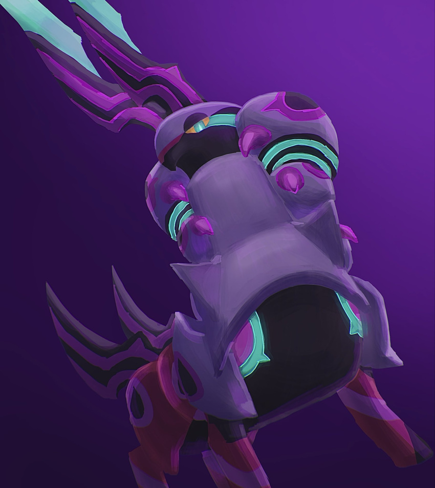 aqua_eyes, aqua_trim, armor, bug, centipede, colored_sclera, colored_skin, highres