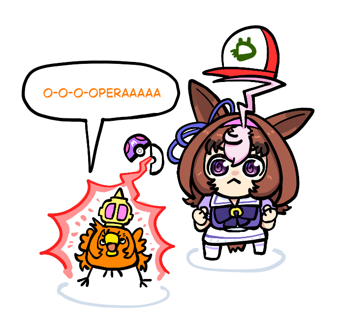 @_@, ahoge, animal_ears, bird, breasts, brown_hair, crown, double-parted_bangs