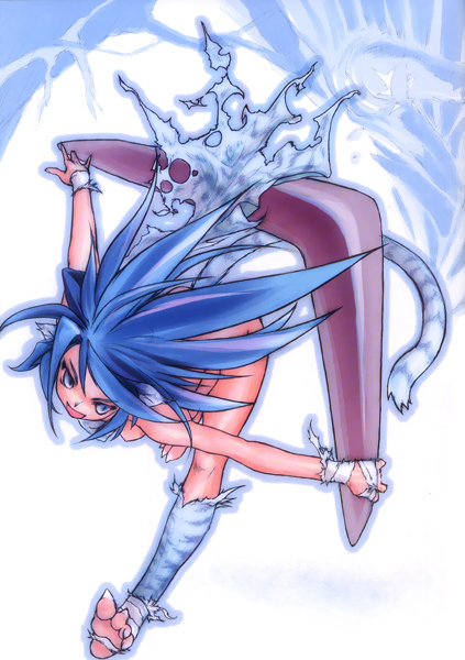 alternate_color, alternate_colors, cat_ears, chamcham, open_mouth, samurai_spirits, snk, solo