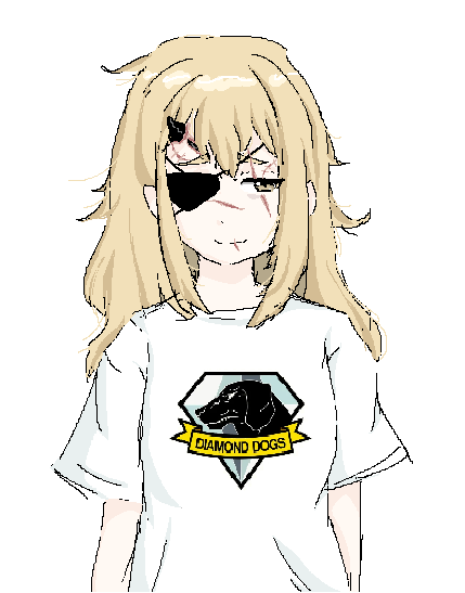 bad_source, bags_under_eyes, blonde_hair, koujiro_frau, kuurikona, messy_hair, metal_gear_(series), robotics;notes