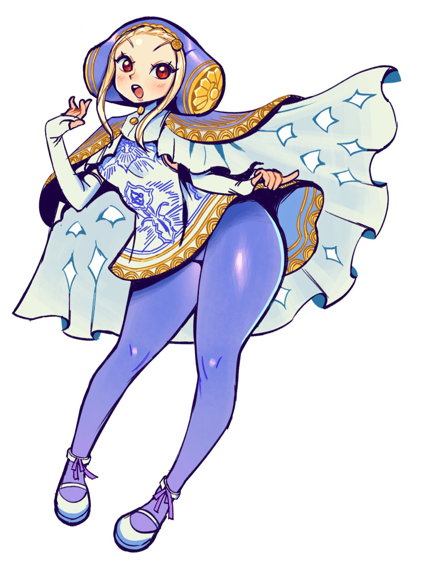 1girl, absurdres, cape, capelet, dress, eduedude, highres, ingrid_(capcom)