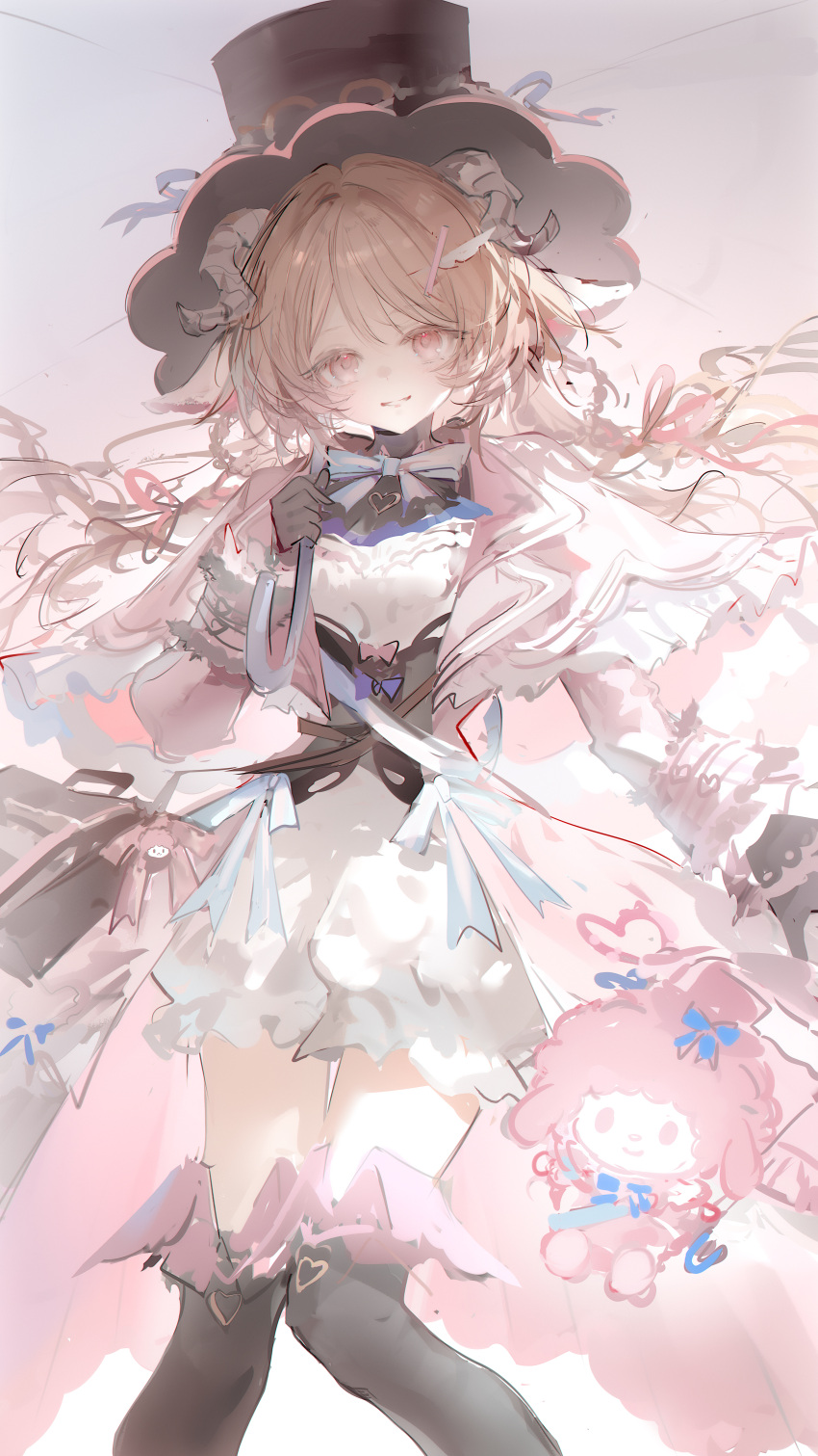 2girls, absurdres, animal_ears, arknights, bag, black_boots, bloomers, boots