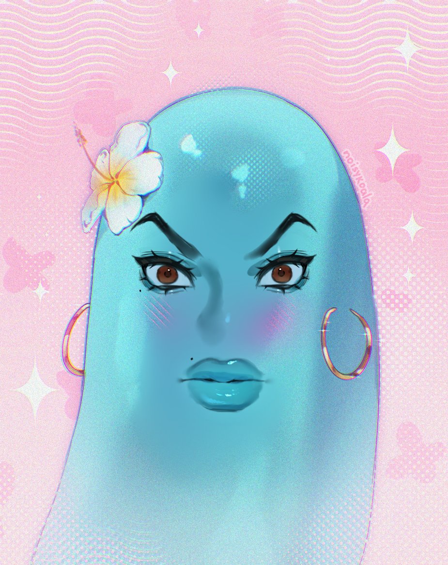 1boy, aegyo_sal, alternate_design, artist_name, b.o.b._(monsters_vs._aliens), bald, blue_skin, brown_eyes