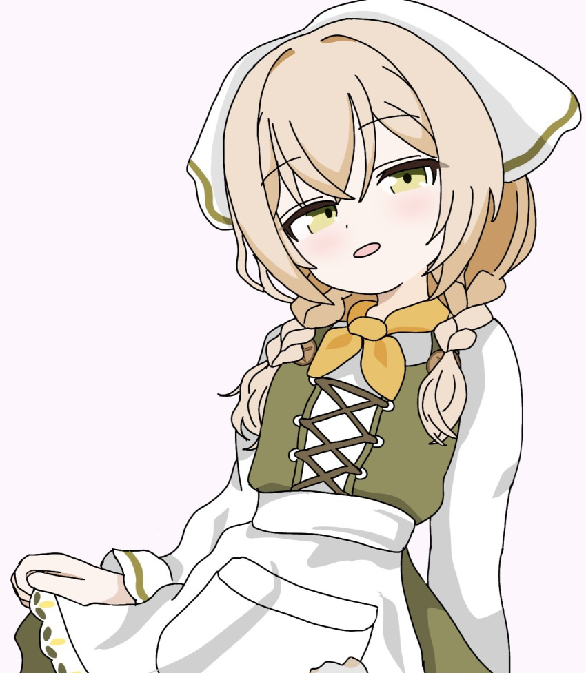 1girl, amerigo_(azur_lane), azur_lane, blonde_hair, braid, green_eyes, highres, light_blush