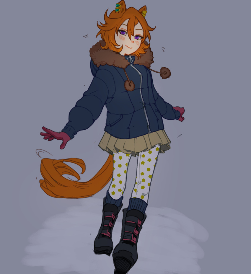 1girl, absurdres, animal_ears, breasts, brown_hair, dungeonbgm, ear_ornament, ear_piercing