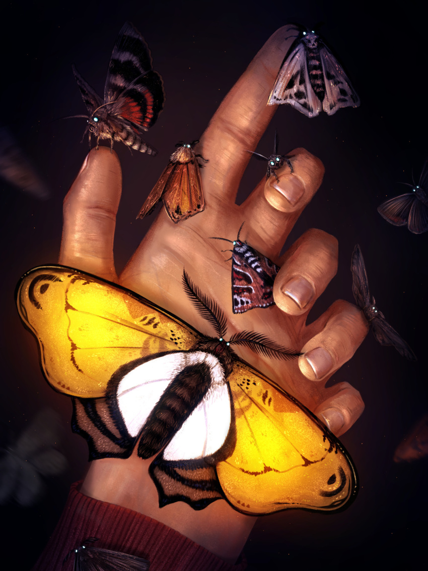 1boy, bill_cipher, bug, disembodied_hand, fingernails, ford_pines, gravity_falls, highres