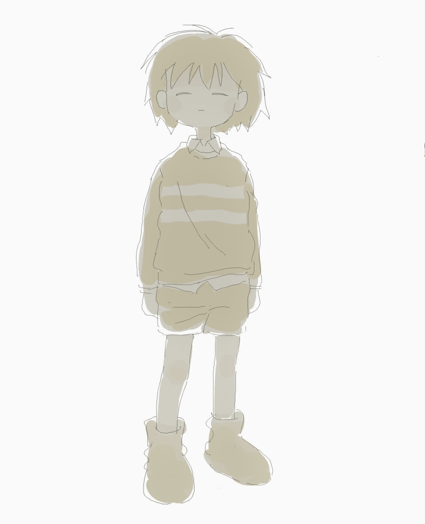 1other, 2024, 2d, ambiguous_gender, boots, child, digital_media, double_horizontal_stripe