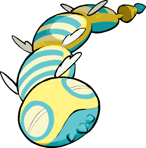 animal_focus, closed_mouth, commentary_request, dudunsparce, dudunsparce_(three-segment), full_body, kawaanago, lowres