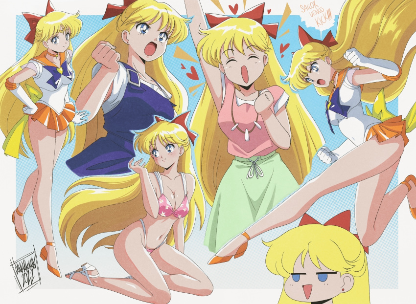 1girl, absurdres, adult_swim, aino_minako, bare_legs, bikini, bishoujo_senshi_sailor_moon, bishoujo_senshi_sailor_moon_r