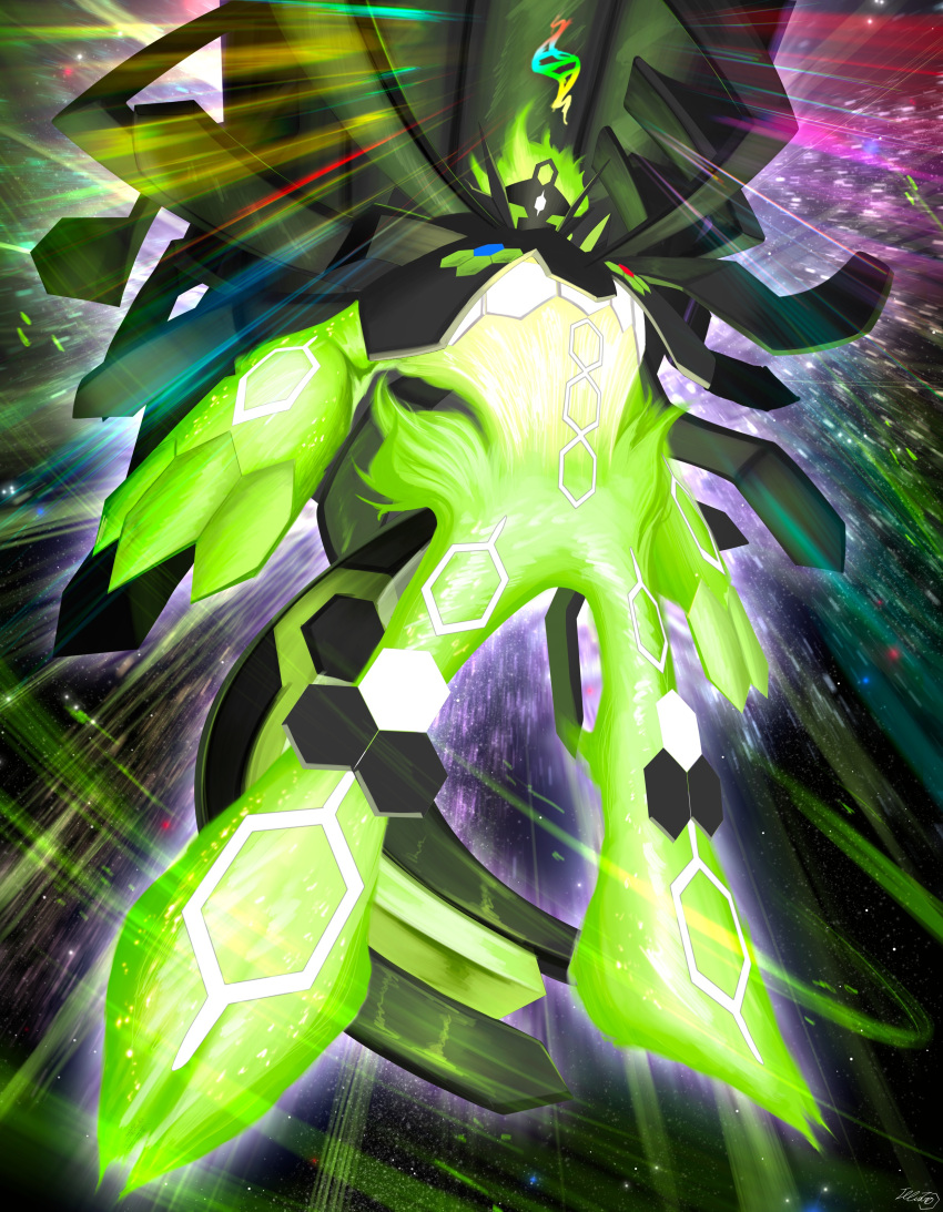 absurdres, commentary, english_commentary, fivizzaniluke, full_body, glowing, highres, mega_evolution_symbol