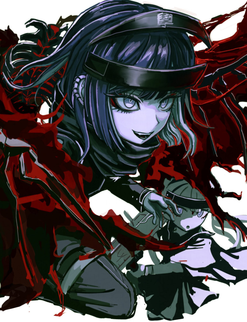0sfksqa0zc18805, 1boy, 1girl, brother_and_sister, demon_wings, ear_piercing, eyeshadow, highres