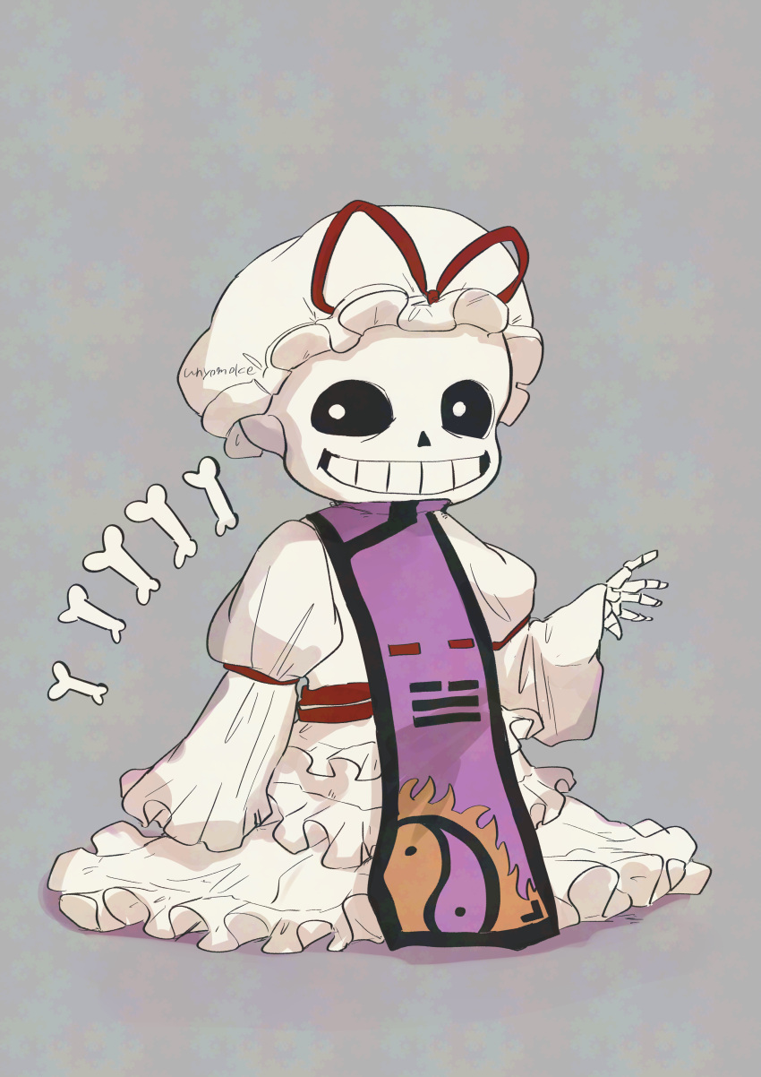 1boy, 2025, 2d, absurdres, alternate_costume, artist_name, bone, cosplay