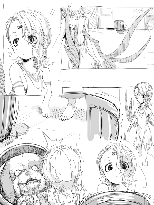 bow_(breath_of_fire), breath_of_fire, breath_of_fire_ii, breath_of_fire_v, dress, face, facial_mark, feet