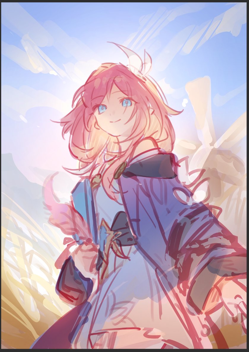 1girl, blue_eyes, cyrene_(aedes_elysiae)_(honkai:_star_rail), cyrene_(honkai:_star_rail), dress, gdtbd, holding, holding_quill