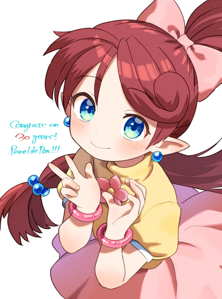 1girl, alexaari2019, anniversary, asymmetrical_bangs, asymmetrical_hair, bangle, blue_eyes, blush