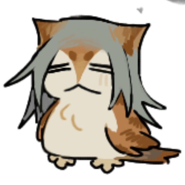 animal_focus, animal_with_hair, bird, blue_eyes, cat, english_commentary, full_body, fusion