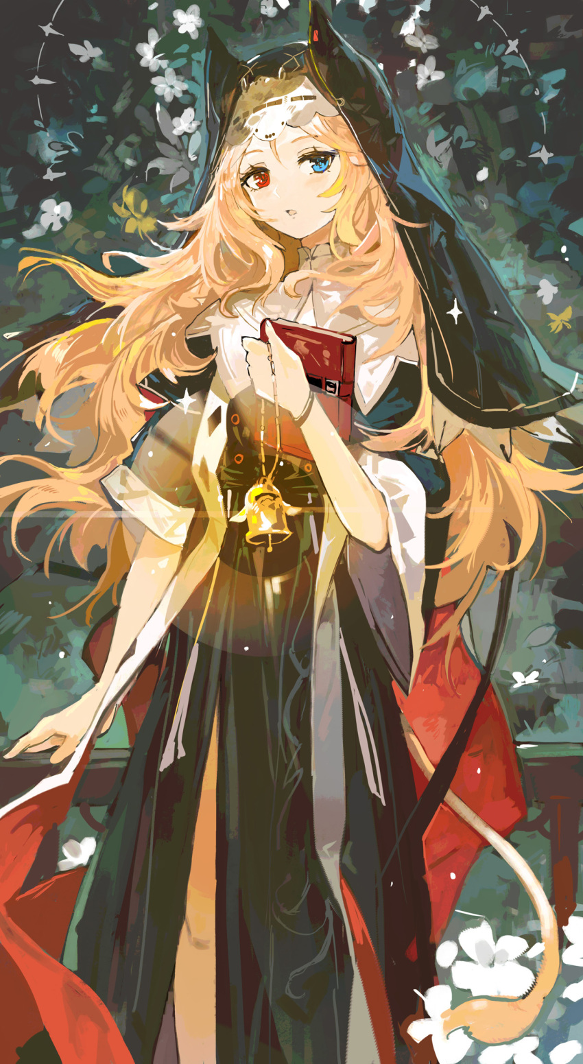 1girl, :o, alchemaniac, animal_ear_hood, archetto_(arknights), archetto_(glory_of_the_devout)_(arknights), arknights, bell