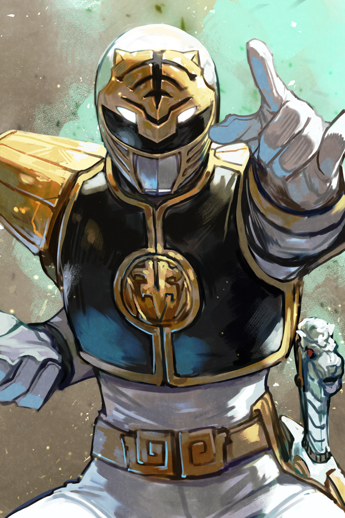 1boy, arm_guards, armor, belt, bodysuit, contrapposto, gloves, gold_armor