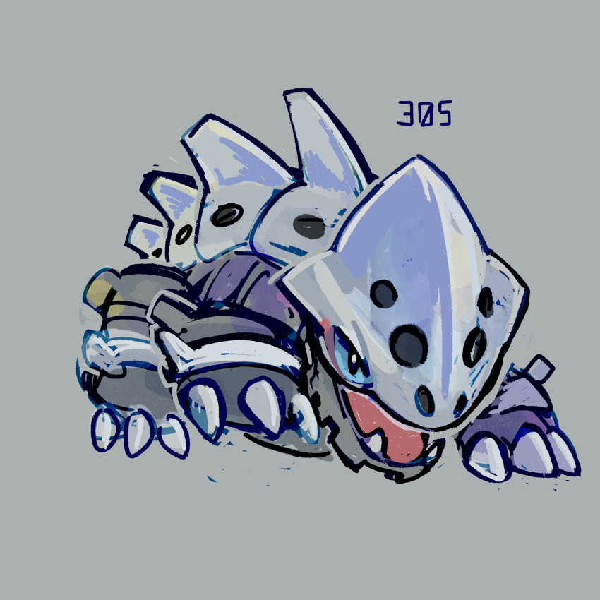 blue_eyes, grey_background, highres, kurapixel, lairon, looking_at_viewer, no_humans, numbered