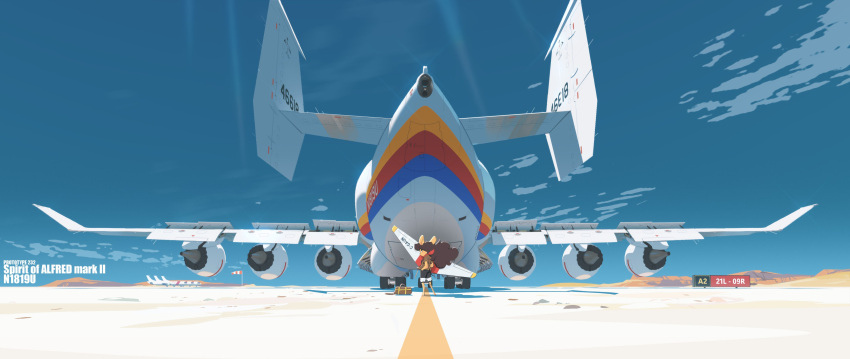 absurdres, aircraft, airfield, airplane, airport, antonov_an-225, aquablue1992, cargo_aircraft