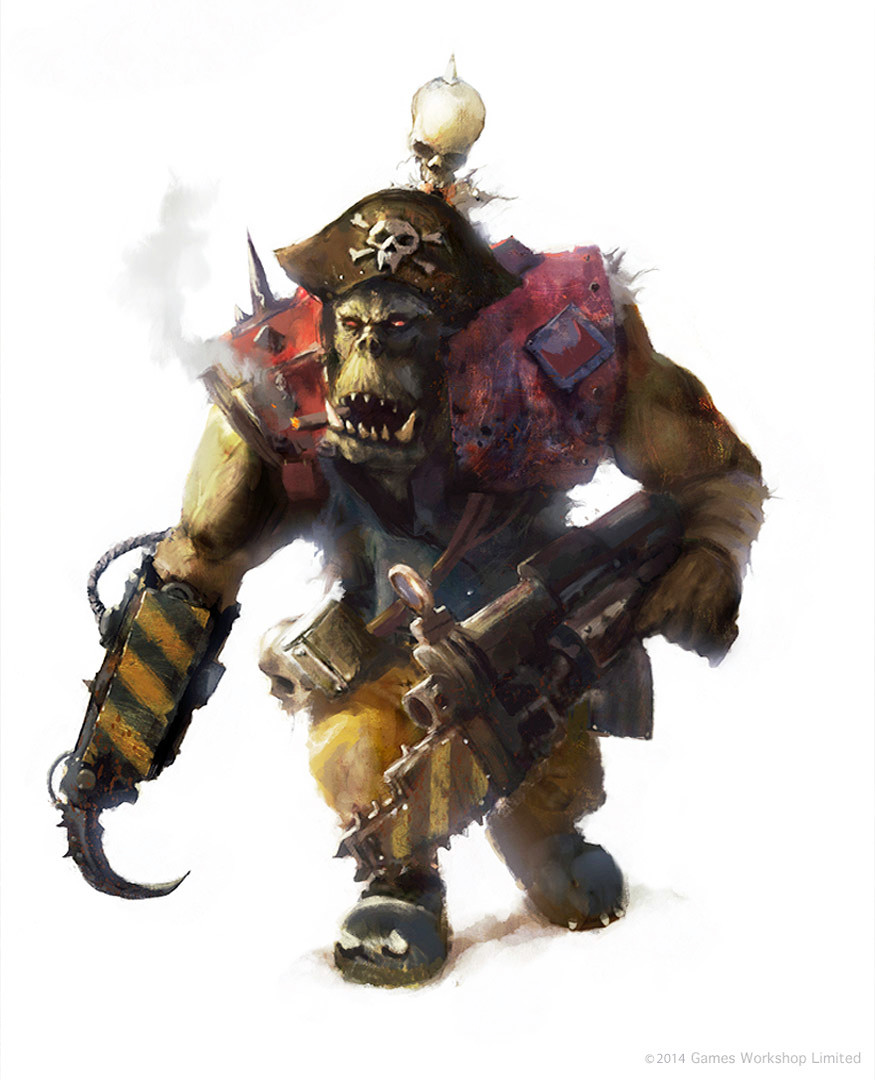 1boy, alien, bicorne, colored_skin, ev_shipard, fangs, full_body, green_skin
