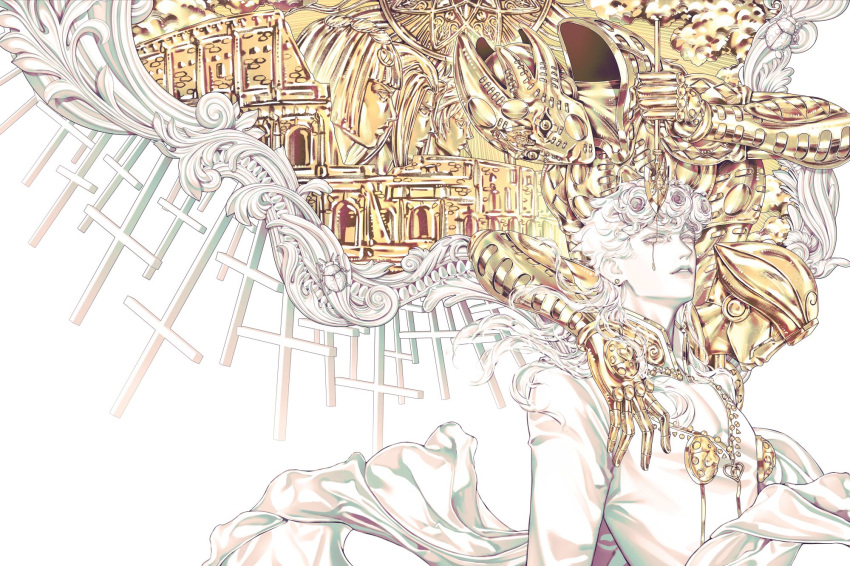 2others, 4boys, arrow_(jojo), arrow_(projectile), bob_cut, braid, bruno_bucciarati, colored_skin