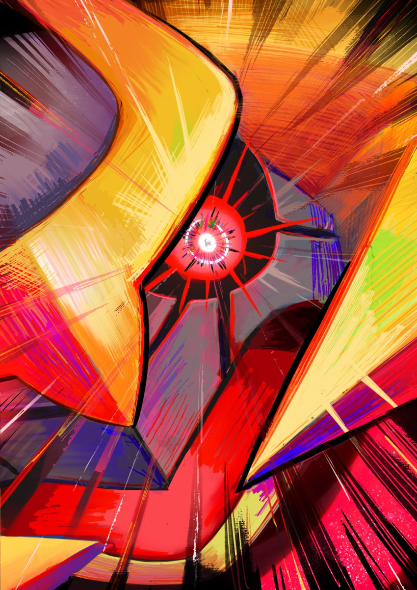 close-up, dragon, ezgk385, giratina, glowing, glowing_eye, highres, motion_lines