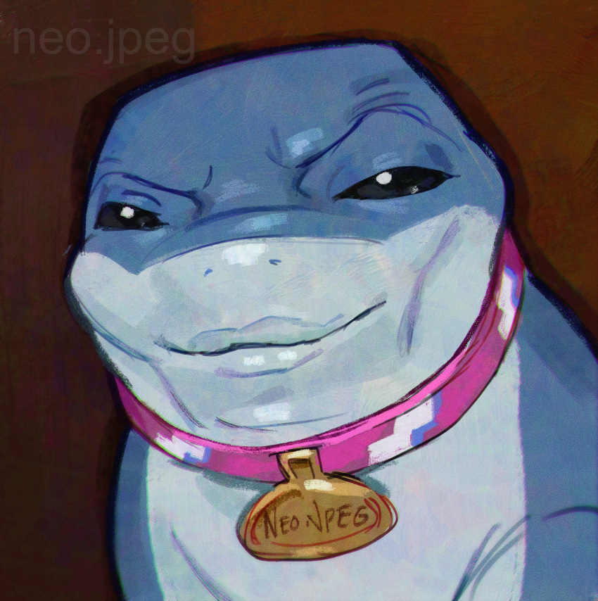 absurdres, animal_focus, artist_name, black_eyes, cheekbones, collar, commentary, english_commentary