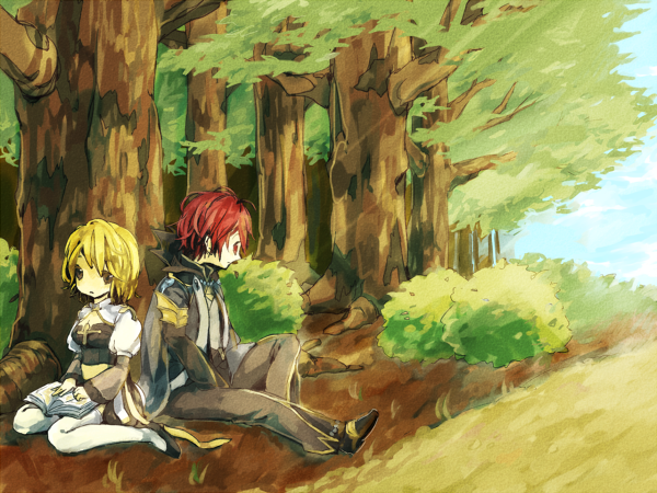 1boy, 1girl, 91s, arch_bishop_(ragnarok_online), black_dress, black_eyes, black_shirt, black_shoes