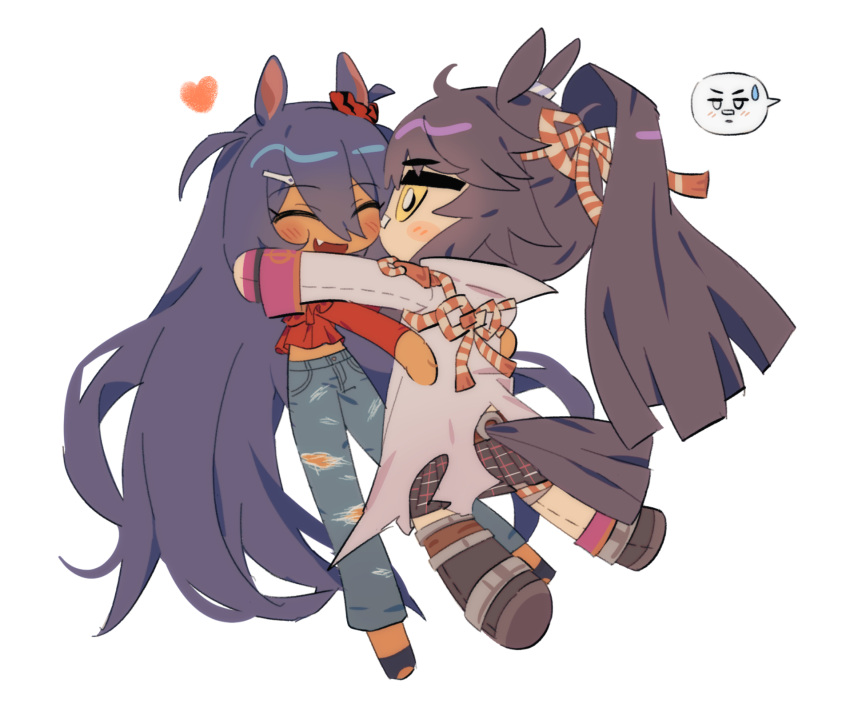 1girl, animal_ears, bandaid, bandaid_on_face, bandaid_on_nose, black_hair, black_thighhighs, blush