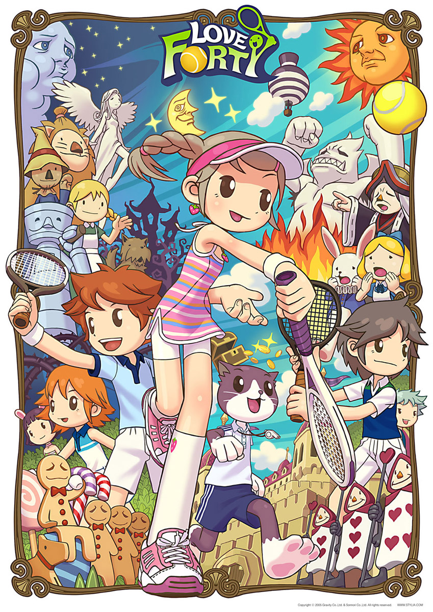 aircraft, alice's_adventures_in_wonderland, alice_(alice_in_wonderland), animal_ears, apron, aro_(stylia), artist_request, aru_(stylia)