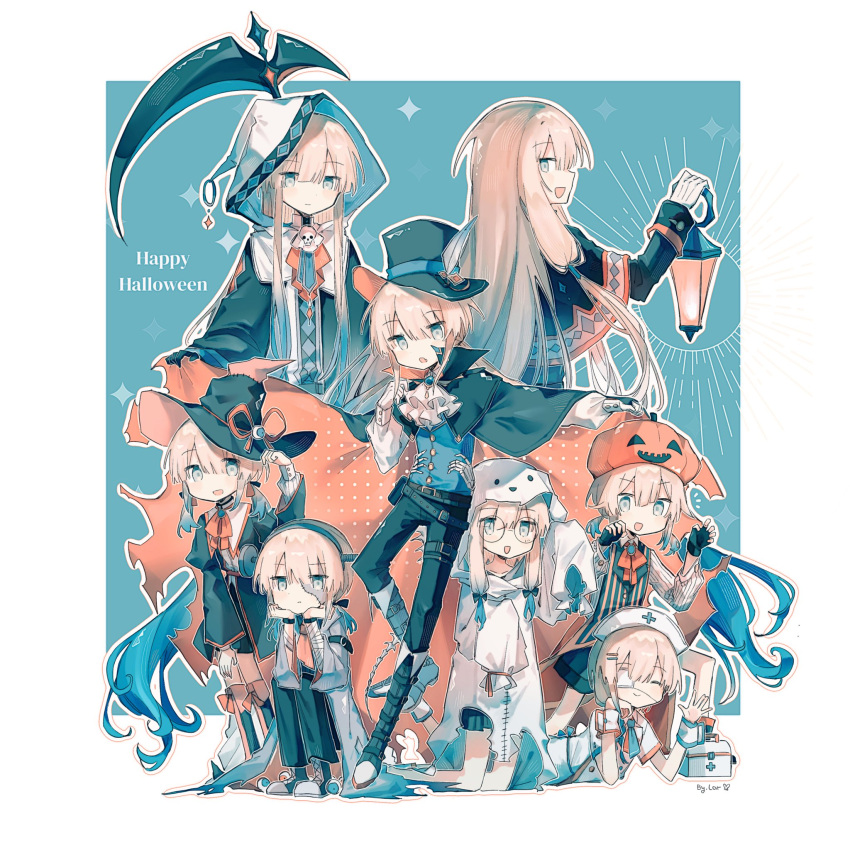 baker_nemo_(fate), blonde_hair, blue_eyes, cape, captain_nemo_(fate), cosplay, engineer_nemo_(fate), eyepatch