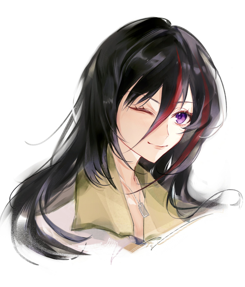 1girl, absurdres, black_hair, closed_mouth, commentary, commission, eiyuu_densetsu, emilia_harling