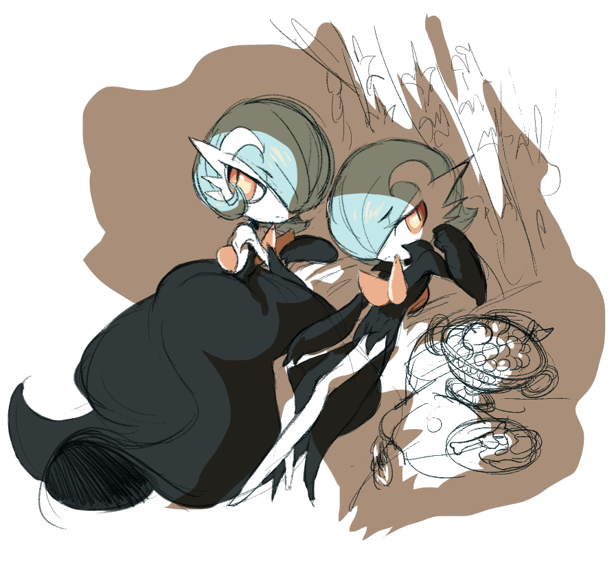 1boy, 1girl, alternate_color, alternate_design, alternate_hairstyle, alternate_universe, arm_rest, black_arm_warmers