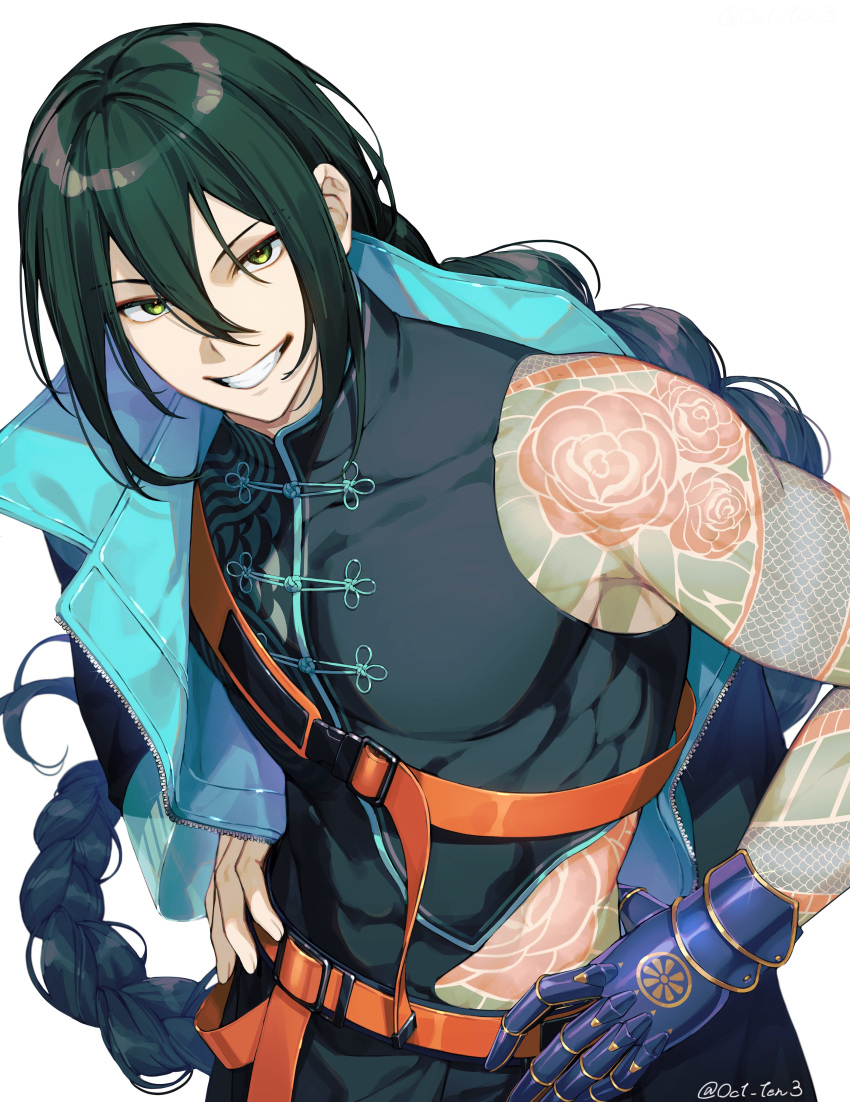 1boy, absurdres, braid, chinese_clothes, commentary_request, double-parted_bangs, fate/grand_order, fate_(series)