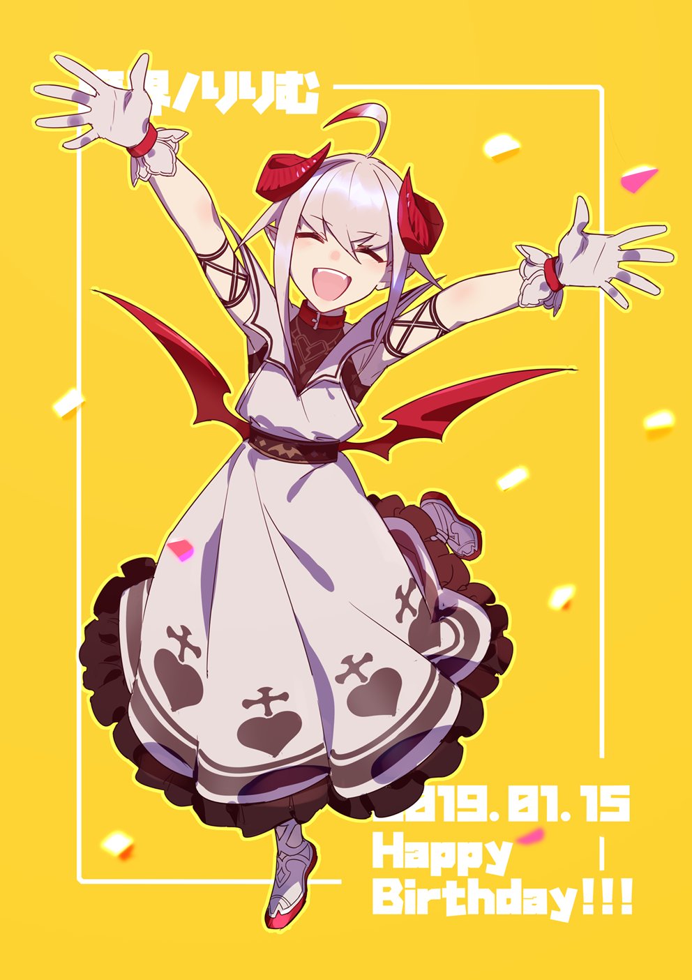 1girl, ahoge, ankle_lace-up, arm_strap, arms_up, bare_shoulders, belt, belt_collar