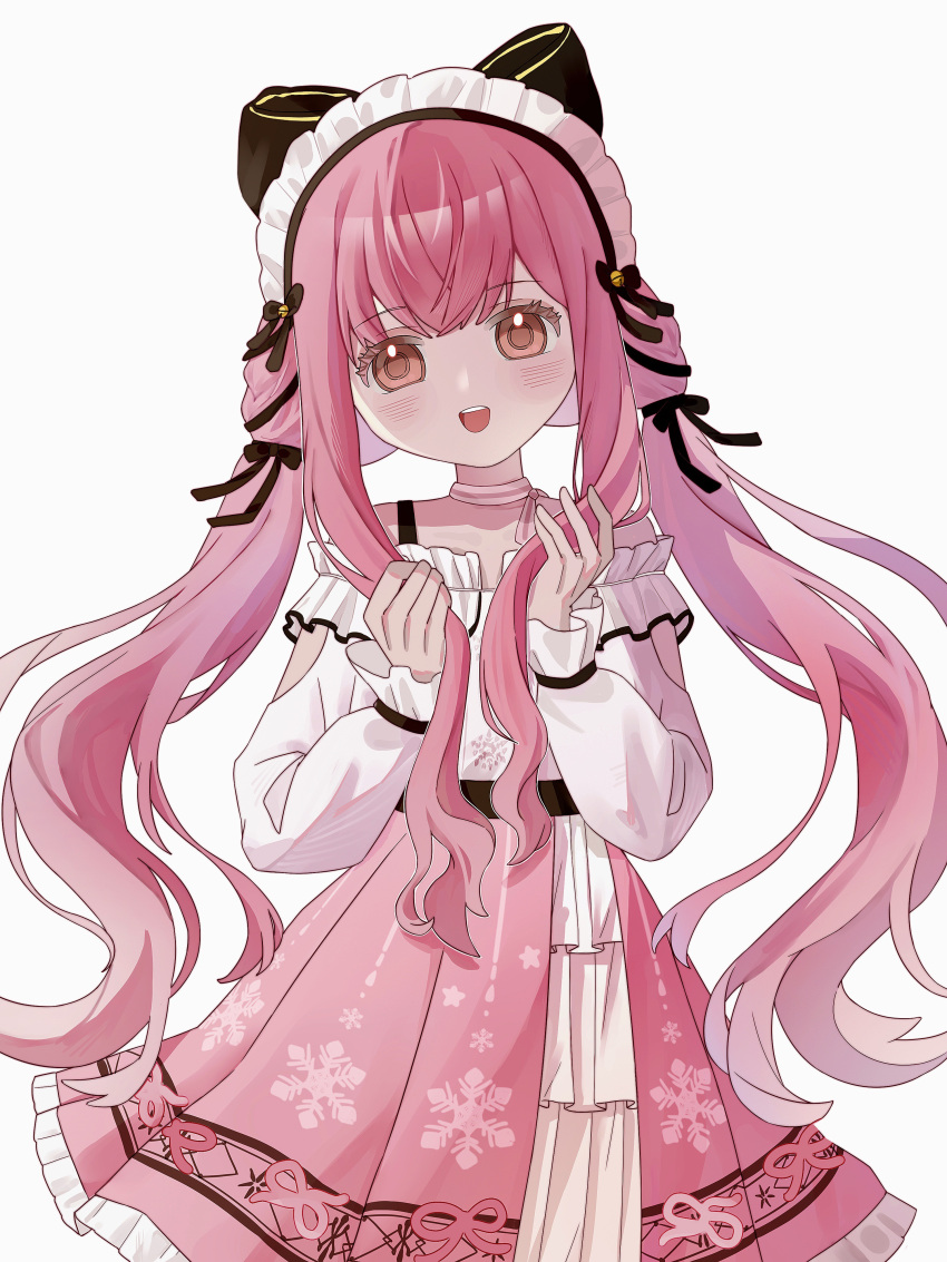 1girl, absurdres, arm_cutout, bell, belt, black_belt, black_bow, black_ribbon