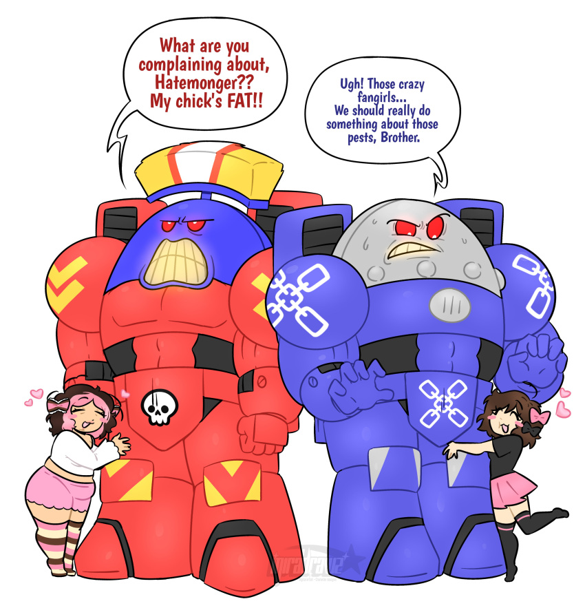 2boys, 2girls, :3, absurdres, armor, artist_self-insert, belly, black_shirt