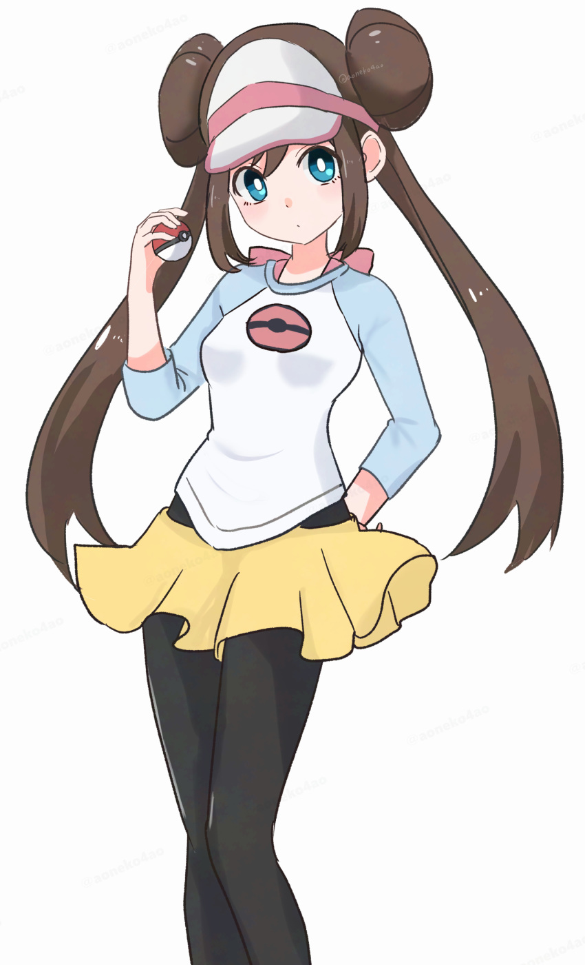 1girl, absurdres, aoneko4ao_(edwf7745), arm_behind_back, black_pantyhose, blue_eyes, brown_hair, commentary_request