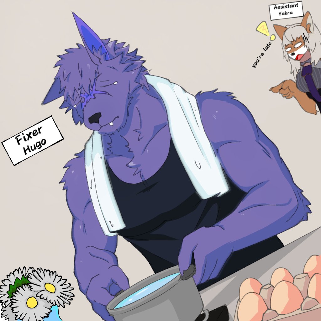 !, chaos_zero_nightmare, character_name, cooking, cooking_pot, egg, flower, furry