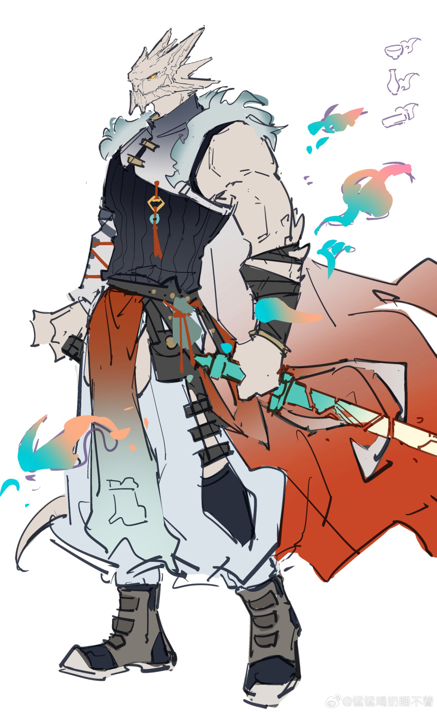 12f_(arknights), 1boy, absurdres, arknights, black_shirt, cape, chinese_commentary, closed_mouth