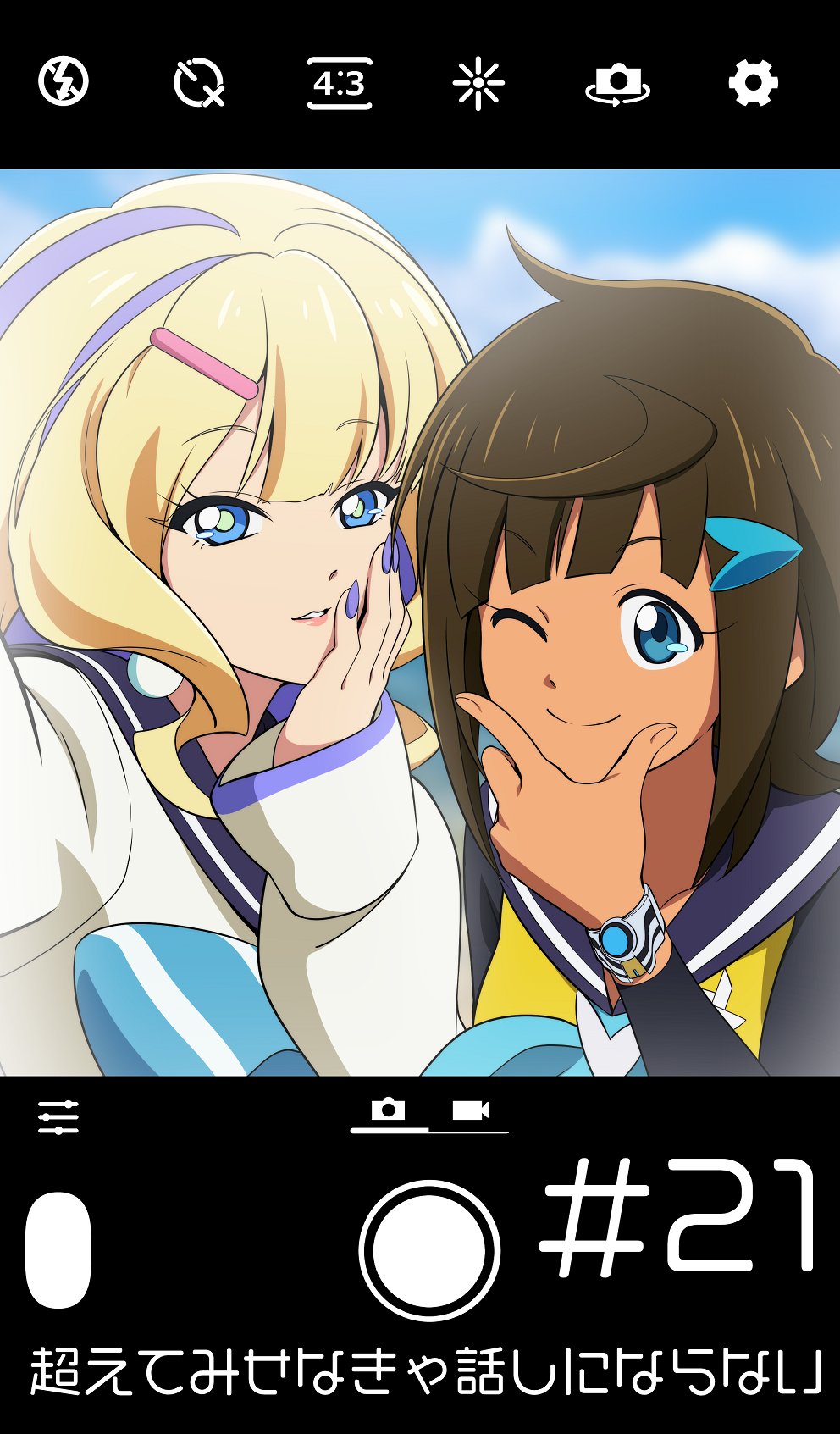 2girls, anime_coloring, aqua_eyes, bangle, blonde_hair, blue_eyes, bow, bowtie