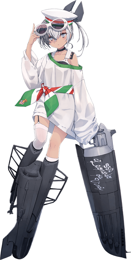 1girl, bad_link, ballet_boots, black_one-piece_swimsuit, dace_(kancolle), dixie_cup_hat, eyewear_on_head, full_body
