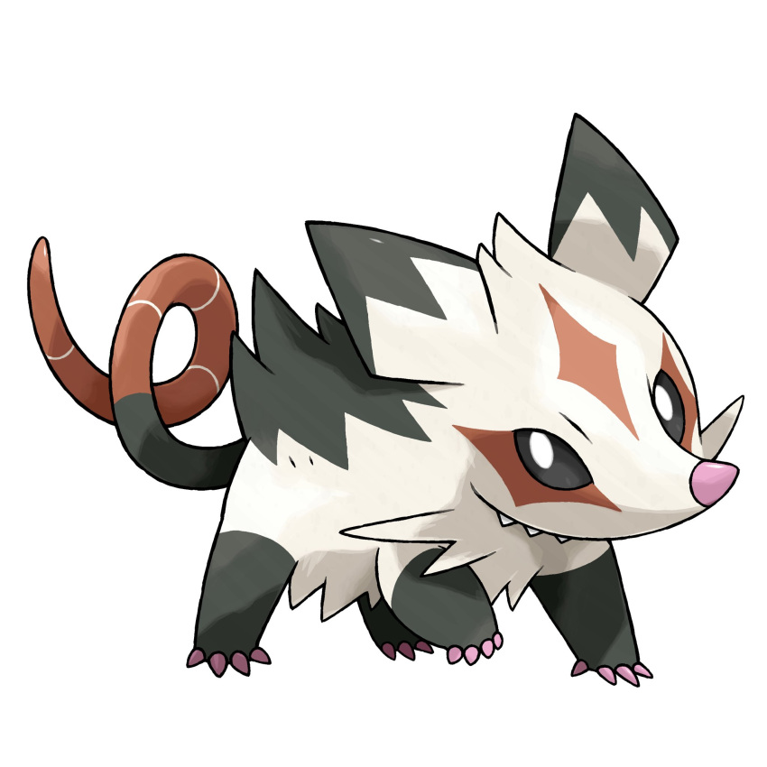 black_fur, english_commentary, fakemon, greg_andrade, highres, looking_at_viewer, mixed-language_commentary, no_humans