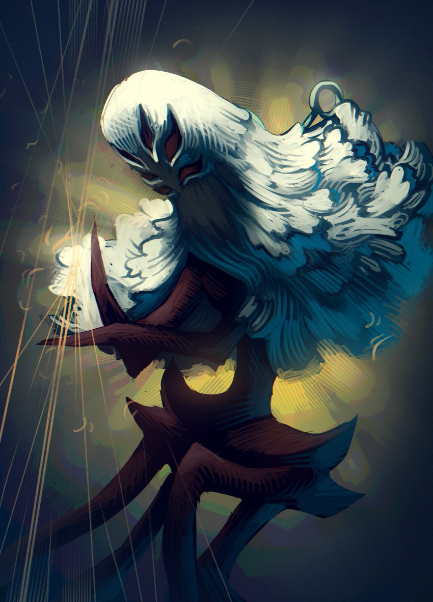 1girl, arthropod_girl, brown_eyes, cloak, highres, hollow_knight, hollow_knight:_silksong, mememellowa
