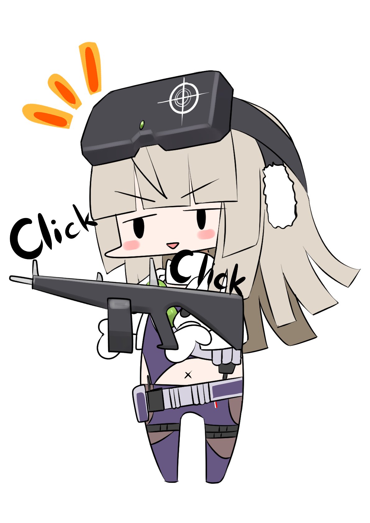 1girl, aa-12, aa-12_(girls'_frontline), chibi, girls'_frontline_2:_exilium, girls_frontline, gun, highres