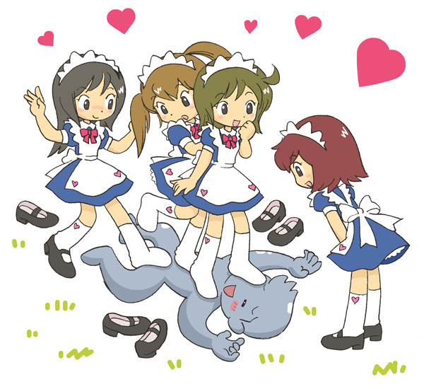 bdsm, femdom, footjob, kabiinyo_(kab), maid, mary_janes, no_shoes, original