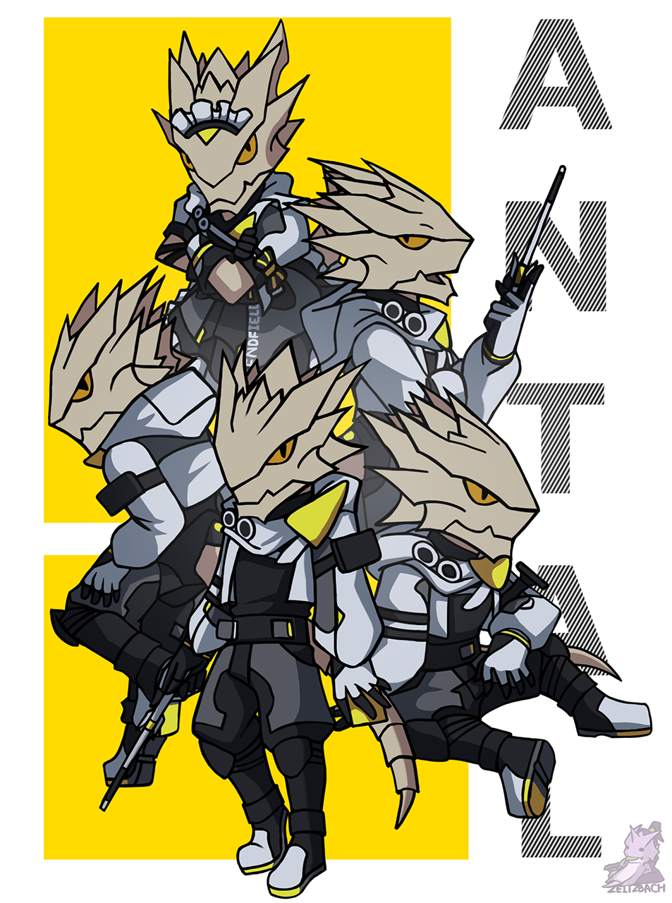 1boy, antal_(arknights), arknights, arknights:_endfield, artist_logo, character_name, chibi, chibi_only